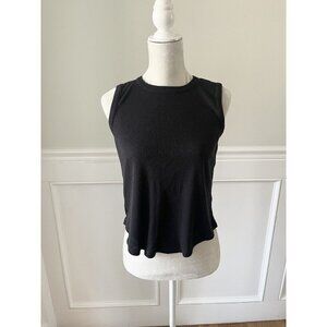 P.J. Salvage XS Black Ribbed Relaxed Fit Tank Top